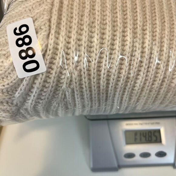 J Crew Sweater Womens Small Cream Alpaca Blend Ribbed V Neck Cardigan BX468 - Picture 12 of 12